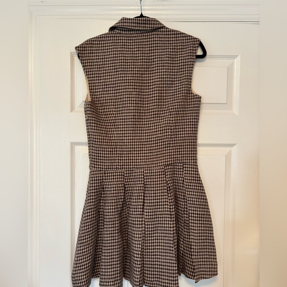 Reformation Ariella Linen Dress Plaid Size 4 - Picture 11 of 11